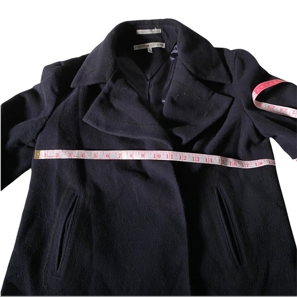 Tommy Hilfiger Navy Blue Wool (79%) Lined Wrap Blazer Jacket Men’s Size Small - Picture 13 of 13